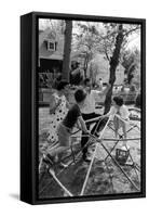 Professor Laurence R. Young with Wife and Children Eliot and Leslie, Massachusetts, 1967-Leonard Mccombe-Framed Stretched Canvas