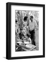 Professor Laurence R. Young with Wife and Children Eliot and Leslie, Massachusetts, 1968-Leonard Mccombe-Framed Photographic Print