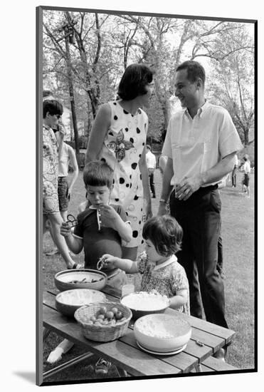 Professor Laurence R. Young with Wife and Children Eliot and Leslie, Massachusetts, 1968-Leonard Mccombe-Mounted Photographic Print