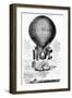 Professor Lowe's Balloon, C1859-null-Framed Giclee Print