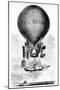 Professor Lowe's Balloon, C1859-null-Mounted Giclee Print