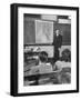 Professor Teaching the Students About Palestine's Geography-Bernard Hoffman-Framed Photographic Print