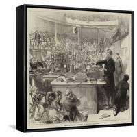 Professor Tyndall Lecturing at the Royal Institution-null-Framed Stretched Canvas