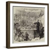 Professor Tyndall Lecturing at the Royal Institution-null-Framed Giclee Print