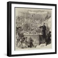 Professor Tyndall Lecturing at the Royal Institution-null-Framed Giclee Print