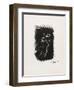 Profil de Femme from Souvenirs de Portraits d'Artistes. Jacques PrŽvert: Le Coeur-Georges Braque-Framed Collectable Print