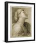 Profil de Visage D'Apres Raphael-Jean-Auguste-Dominique Ingres-Framed Giclee Print