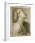 Profil de Visage D'Apres Raphael-Jean-Auguste-Dominique Ingres-Framed Giclee Print