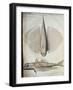 Profile and Back of Winged Fish-null-Framed Giclee Print