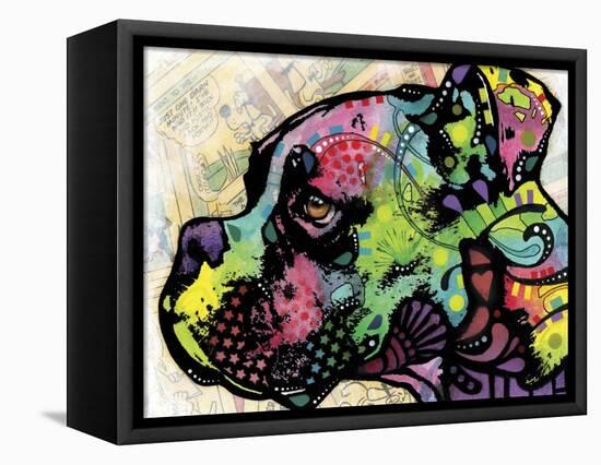 Profile Boxer Deco-Dean Russo-Framed Stretched Canvas