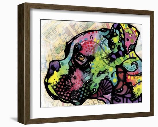 Profile Boxer Deco-Dean Russo-Framed Giclee Print