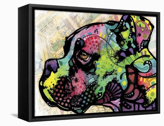 Profile Boxer Deco-Dean Russo-Framed Stretched Canvas