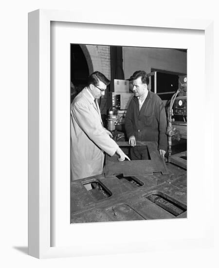 Profile Cutting, Sheffield, South Yorkshire, 1964-Michael Walters-Framed Photographic Print