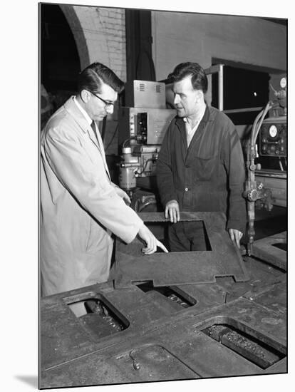 Profile Cutting, Sheffield, South Yorkshire, 1964-Michael Walters-Mounted Photographic Print