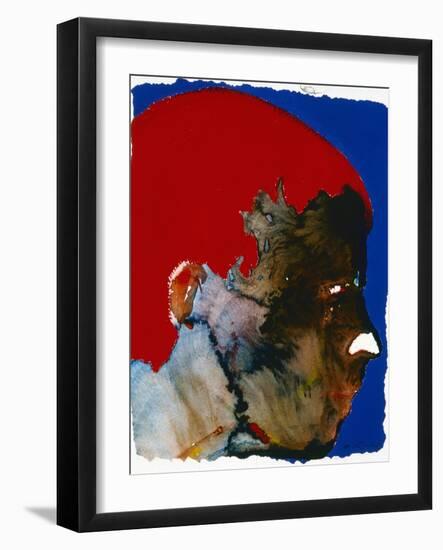 Profile Head-Graham Dean-Framed Giclee Print