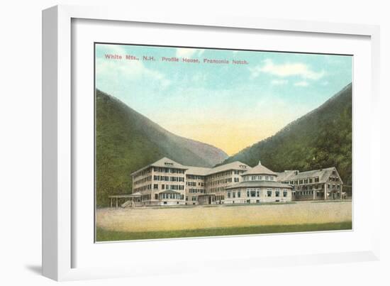 Profile House, Franconia Notch, New Hampshire-null-Framed Art Print