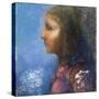 Profile: Le Drapeau-Odilon Redon-Stretched Canvas