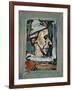 Profile of a Clown-null-Framed Giclee Print