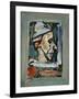 Profile of a Clown-null-Framed Giclee Print