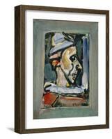 Profile of a Clown-null-Framed Giclee Print