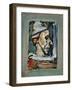 Profile of a Clown-null-Framed Giclee Print