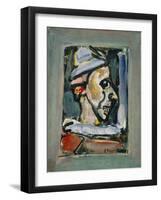 Profile of a Clown-null-Framed Giclee Print