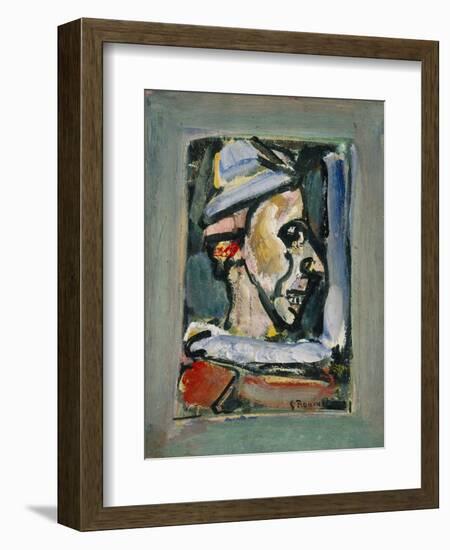 Profile of a Clown-null-Framed Giclee Print