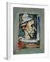 Profile of a Clown-null-Framed Giclee Print