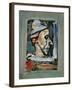 Profile of a Clown-null-Framed Giclee Print