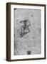 'Profile of a Man with Clenched Teeth', c1480 (1945)-Leonardo Da Vinci-Framed Giclee Print
