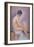 Profile of a Model-Georges Seurat-Framed Art Print