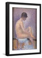 Profile of a Model-Georges Seurat-Framed Art Print