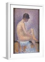 Profile of a Model-Georges Seurat-Framed Art Print