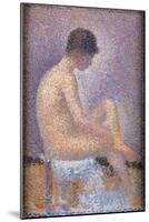 Profile of a Model-Georges Seurat-Mounted Art Print