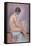 Profile of a Model-Georges Seurat-Framed Stretched Canvas