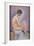 Profile of a Model-Georges Seurat-Framed Art Print