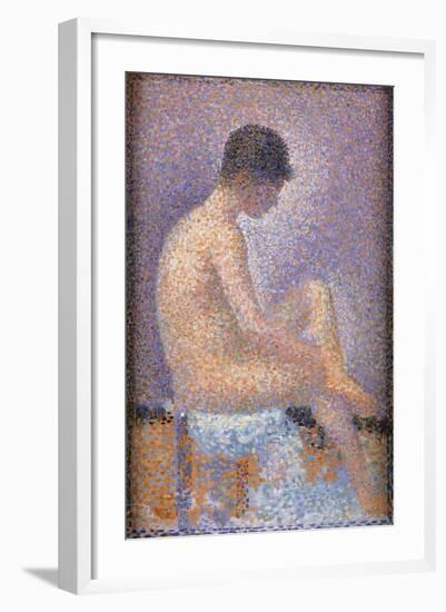 Profile of a Model-Georges Seurat-Framed Art Print