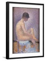 Profile of a Model-Georges Seurat-Framed Art Print