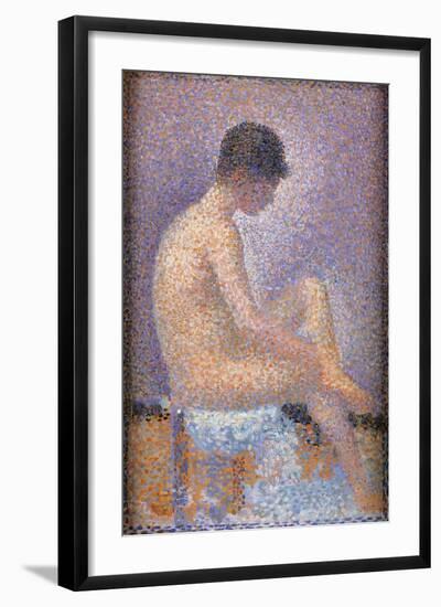 Profile of a Model-Georges Seurat-Framed Art Print