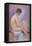 Profile of a Model-Georges Seurat-Framed Stretched Canvas