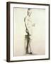 Profile of a Sculpture of a Warrior with a Helmet-Georges Seurat-Framed Giclee Print