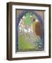 Profile of a Woman at a Window, circa 1912 (Pastel on Card)-Odilon Redon-Framed Giclee Print