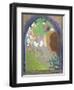 Profile of a Woman at a Window, circa 1912 (Pastel on Card)-Odilon Redon-Framed Giclee Print