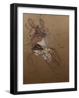 Profile of a Woman, Madame Lucy-Henri de Toulouse-Lautrec-Framed Giclee Print