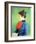 Profile of a Woman Wearing a Jabot-Mary Cassatt-Framed Premium Giclee Print