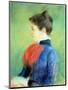 Profile of a Woman Wearing a Jabot-Mary Cassatt-Mounted Premium Giclee Print