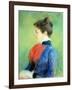 Profile of a Woman Wearing a Jabot-Mary Cassatt-Framed Giclee Print