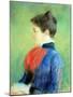 Profile of a Woman Wearing a Jabot-Mary Cassatt-Mounted Giclee Print