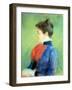 Profile of a Woman Wearing a Jabot-Mary Cassatt-Framed Giclee Print