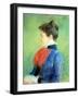 Profile of a Woman Wearing a Jabot-Mary Cassatt-Framed Giclee Print